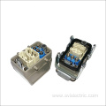 Axial screw terminal heavy duty connector modular